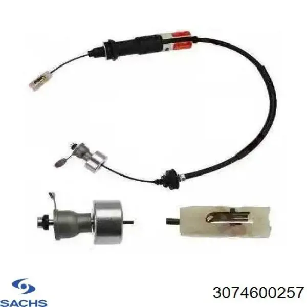 3074600257 Sachs Cable de accionamiento del embrague
