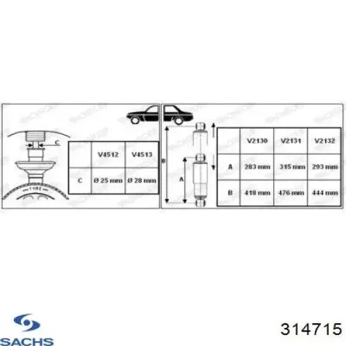 Amortiguador trasero Fiat Ducato 3 250