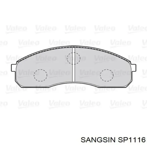 Pastillas de freno SP1116 Sangsin