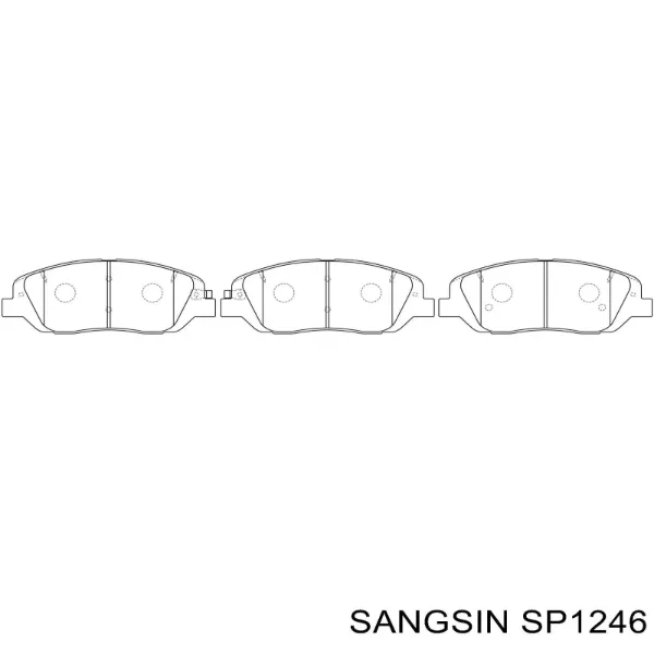 Pastillas de freno SP1246 Sangsin