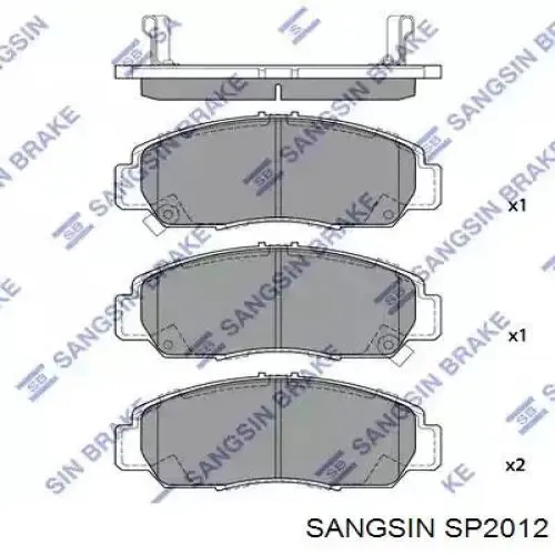 Pastillas de freno SP2012 Sangsin