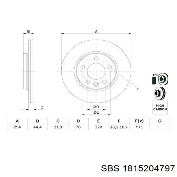 Disco de freno trasero Volkswagen Transporter 7HB, 7HJ, 7EB, 7EJ