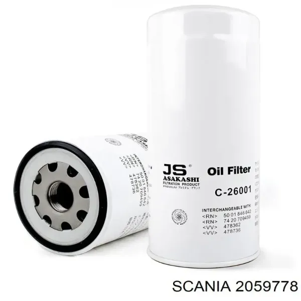 Filtro de aceite 2059778 Scania