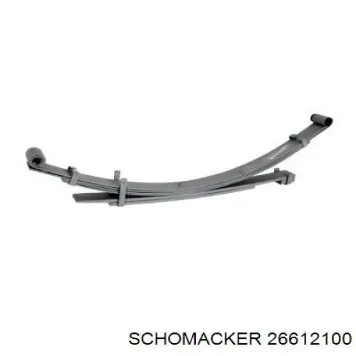 Semibrazo de resorte trasero 26612100 Schomacker