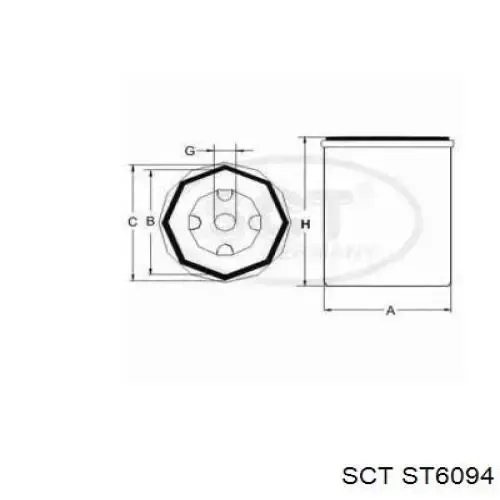 Filtro de combustible RD881A Rider
