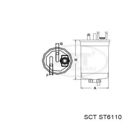 Filtro de combustible KL977 Mahle Original