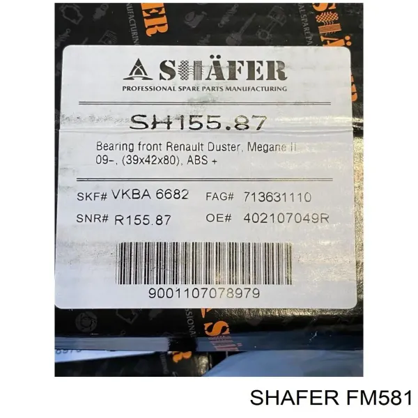 Filtro de combustible FM581 Shafer