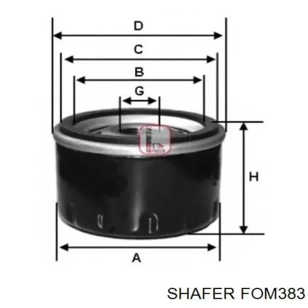Filtro de aceite FOM383 Shafer
