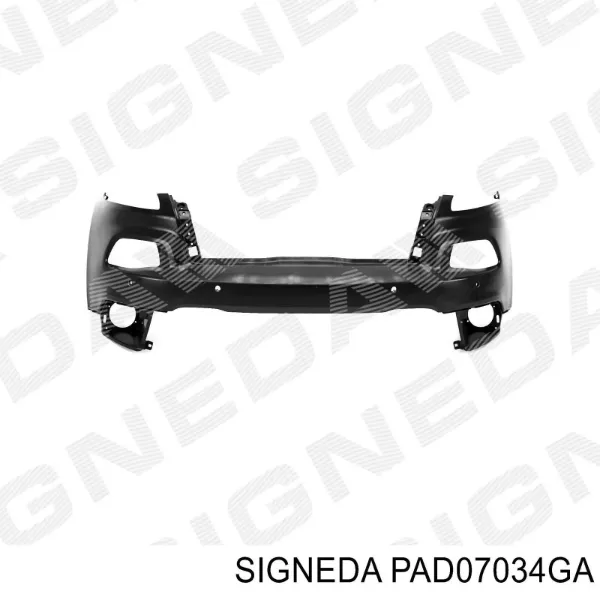 Rejilla central del parachoques delantero 30807313 AND