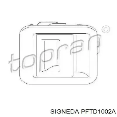 Manija exterior derecha de puerta corrediza SIGNEDA PFTD1002A