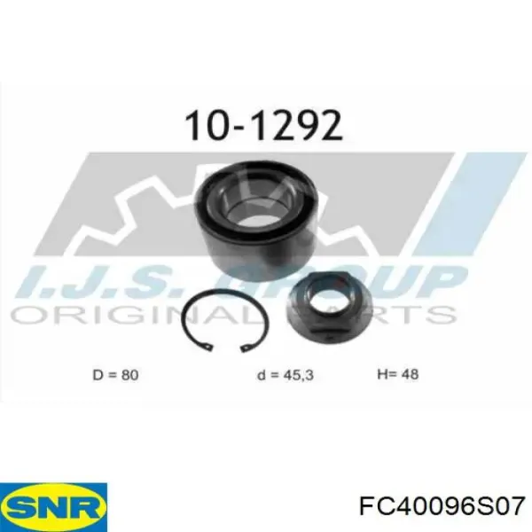 Cojinete de rueda FC40096S07 SNR