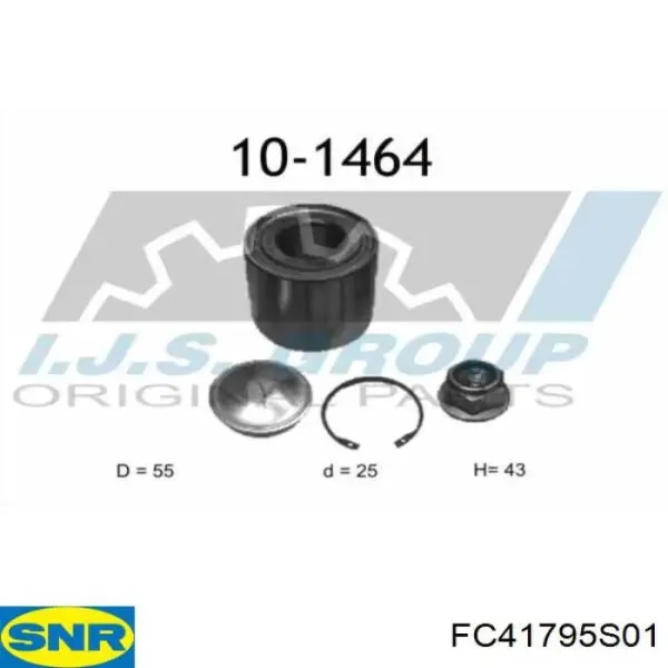 Cojinete de rueda FC41795S01 SNR