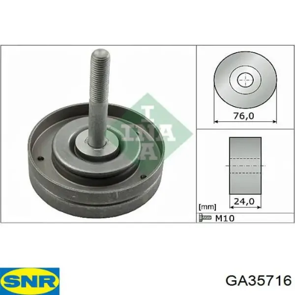 Polea inversión / guía, correa poli V MPQ0599 Magneti Marelli