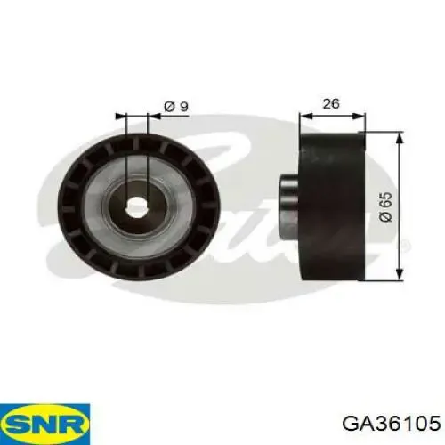 Polea inversión / guía, correa poli V MPQ0118 Magneti Marelli