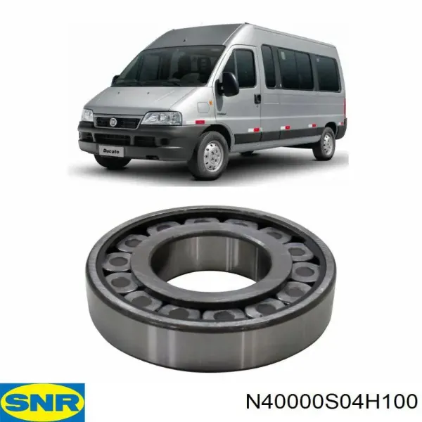 Cojinete del eje secundario de la caja de cambios N40000S04H100 SNR
