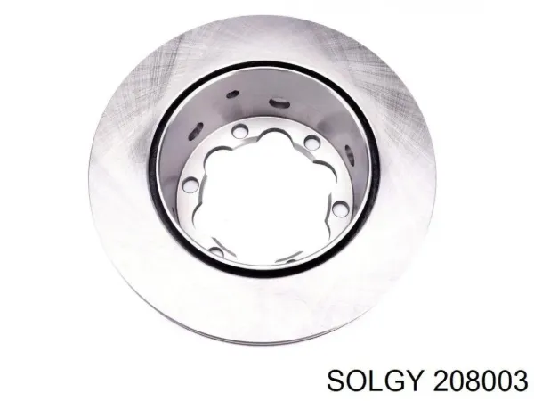 Disco de freno trasero 208003 Solgy