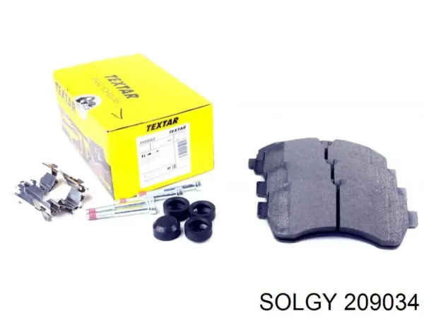 Pastillas de freno 209034 Solgy