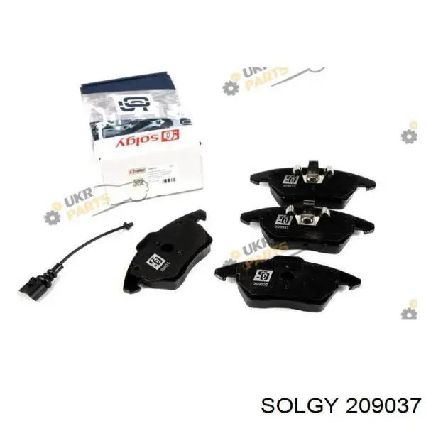 Pastillas de freno 209037 Solgy