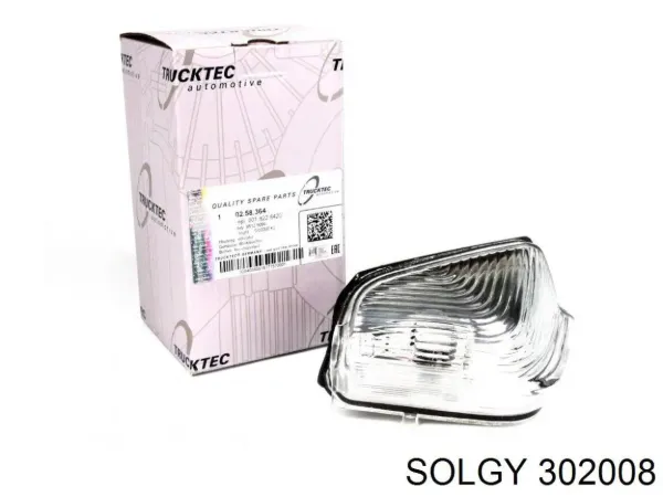 Luz intermitente del espejo retrovisor derecho 302008 Solgy