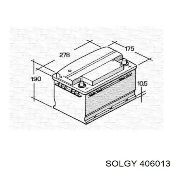 Batería 406013 Solgy