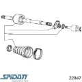 Semieje delantero derecho Fiat Punto 176C