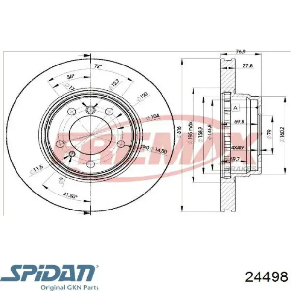 Árbol de transmisión delantero derecho 1K0407272KA VAG