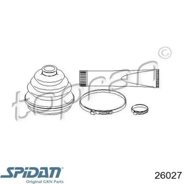 Fuelle, árbol de transmisión delantero exterior Opel Astra 51, 52, F35, M35