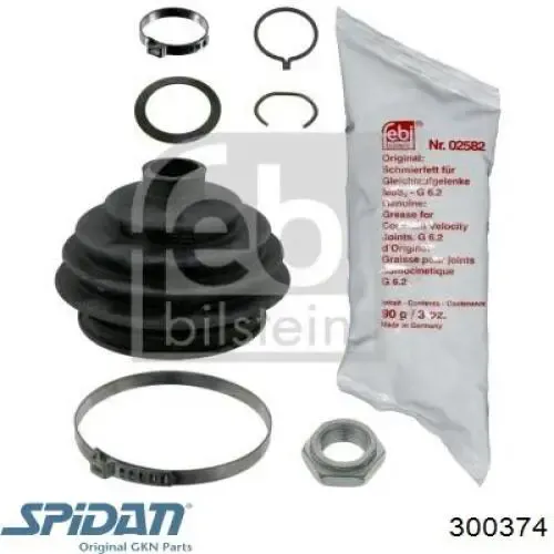 Fuelle de palier delantero exterior 300374 GKN-Spidan