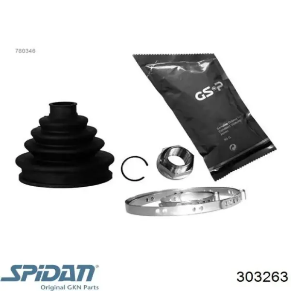 Fuelle de palier delantero exterior 303263 GKN-Spidan