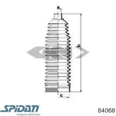 Guardapolvo de dirección GKN-Spidan 84068 precio, desde