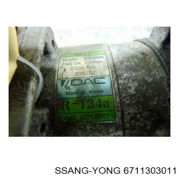 Compresor de aire acondicionado AC0226 MSG