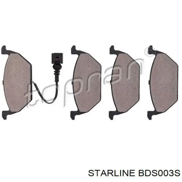 Pastillas de freno BDS003S Starline