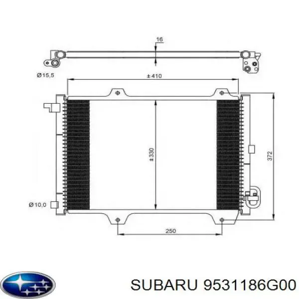 Condensador aire acondicionado 9531186G00 Subaru