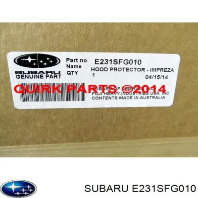 Deflector de capó SUBARU E231SFG010