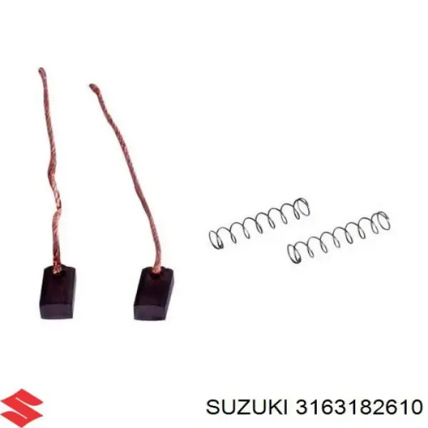 Escobilla de carbón, alternador Toyota Corolla E12