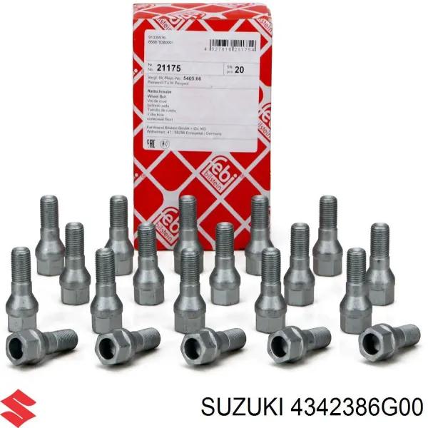 Tornillo de rueda Opel Astra 51, 52, F35, M35