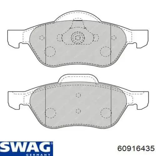 Pastillas de freno delanteras Renault Laguna 2 BG0, BG1