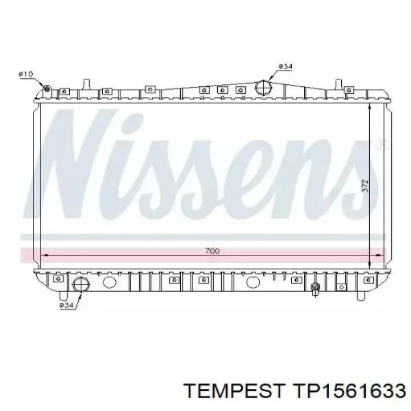 Radiador TP1561633 Tempest