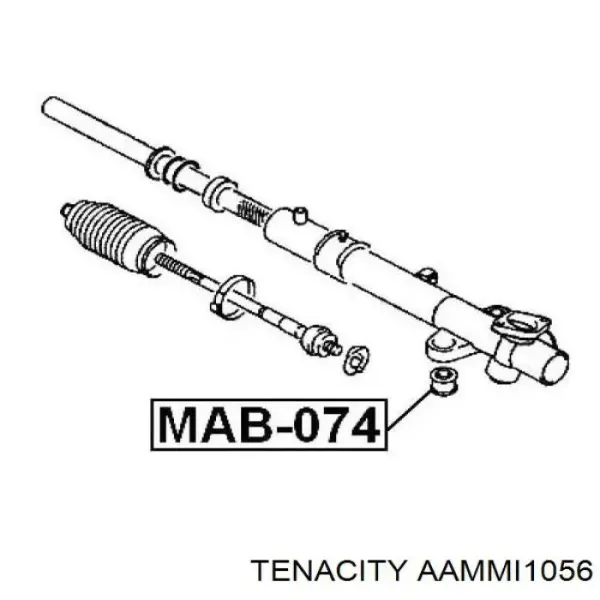 Silentblock de montaje de la cremallera de dirección AAMMI1056 Tenacity