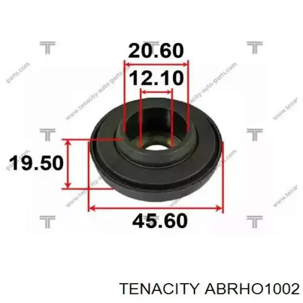 Rodamiento de soporte del amortiguador delantero ABRHO1002 Tenacity