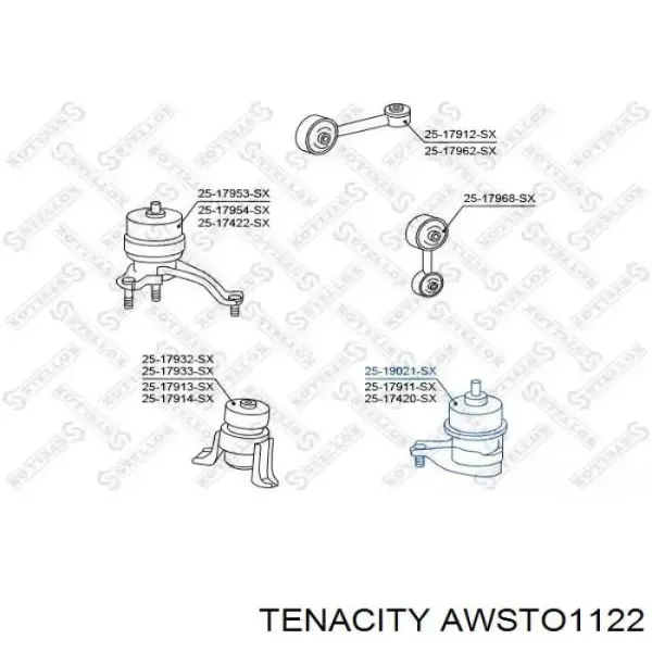Soporte izquierdo del motor AWSTO1122 Tenacity