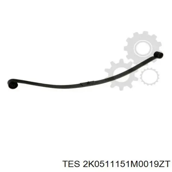Ballesta de suspensión trasera 2K0511151M0019ZT TES