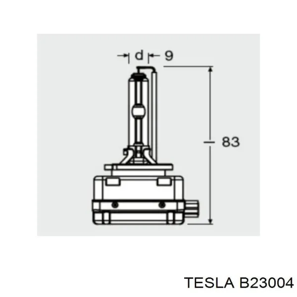 Bombilla de xenón B23004 Tesla