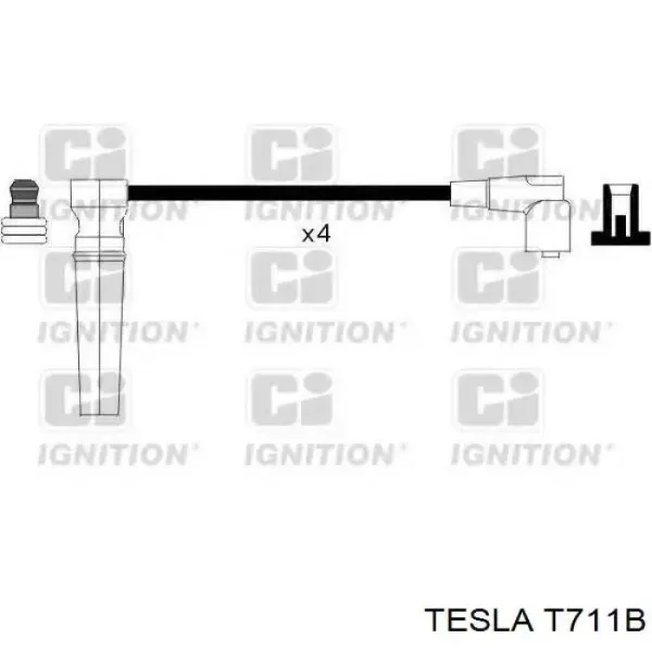 Cables de bujías T711B Tesla