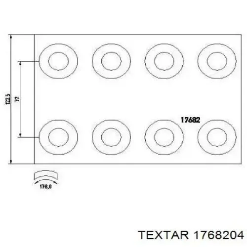 Forro de freno delantero (camión) A6174211710 Mercedes