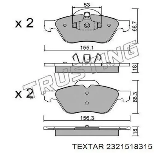 Pastillas de freno delanteras Renault Laguna 2 BG0, BG1