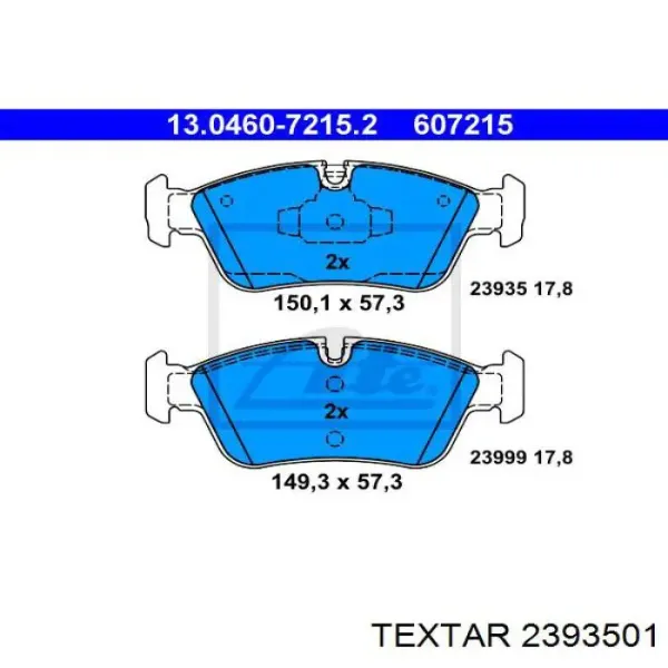 Pastillas de freno delanteras BMW 1 E81, E87
