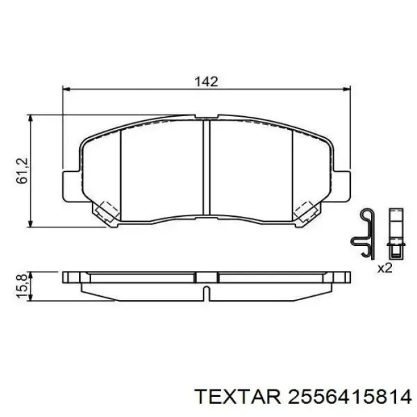 Pastillas de freno delanteras Mazda CX-5 1 KE, GH