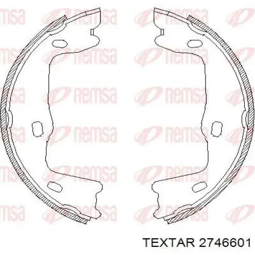 Juego de zapatas de frenos, freno de estacionamiento Opel Astra 51, 52, F35, M35