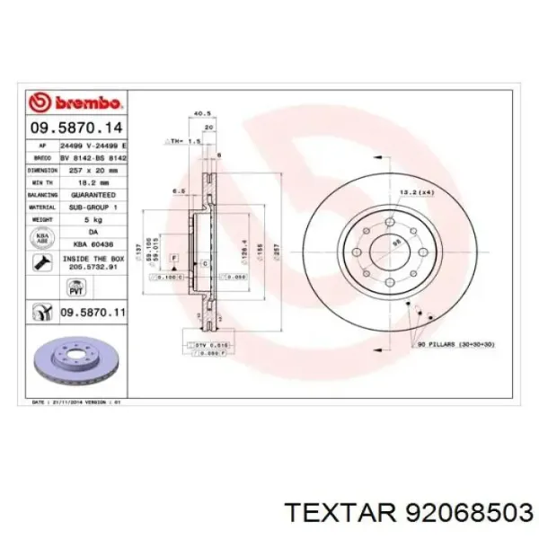 92068503 Textar